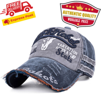 Grunge Jeans Baseball Cap 
