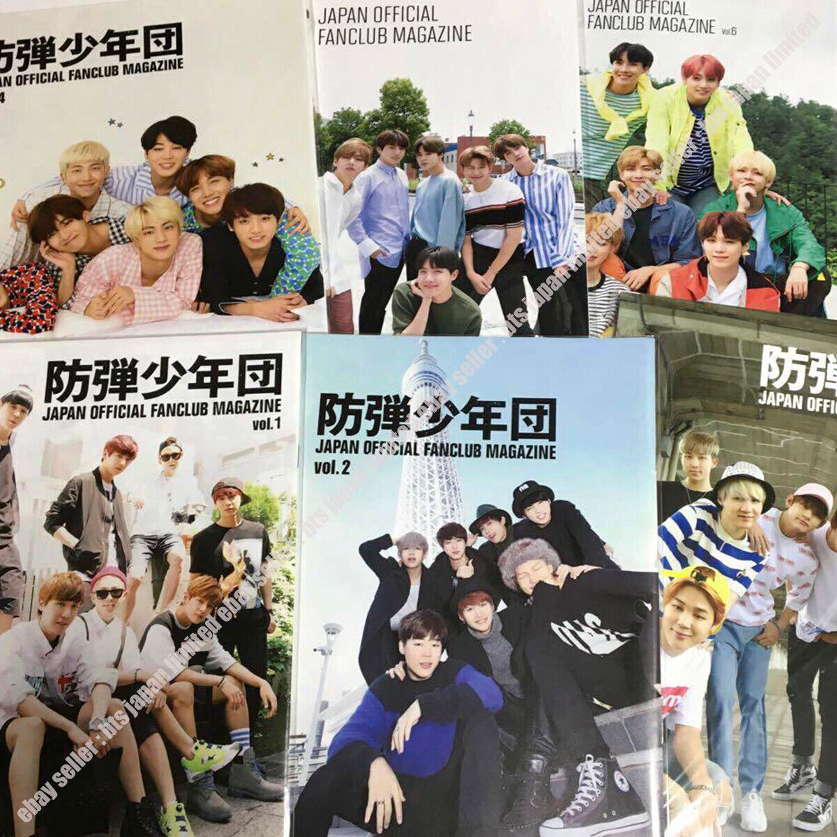 BTS 過去雑誌類　ファンクラブマガジンvol.7•vol.8 全10冊