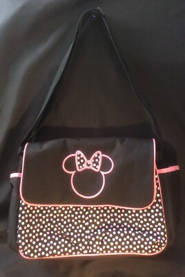 Disney Baby Minnie Mouse Embroidered Diaper Bag Preowned