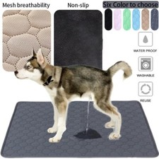 Washable Absorbent Dog Pee Pad Blanket - Reusable Pet Training Mat for Bed
