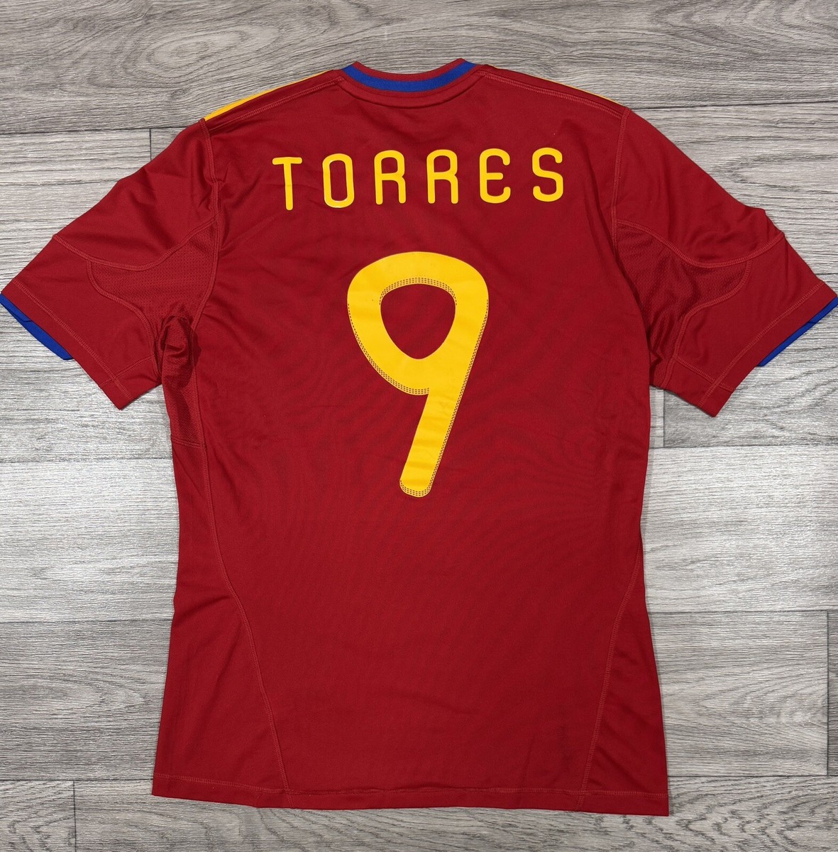 Spain National Team 2010 2011 #9 Torres Football Shirt Jersey