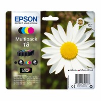 "Epson C13T18064012 Multipack 18 Claria Home Ink Serie \"GäNseblume\" (4 Farben)"