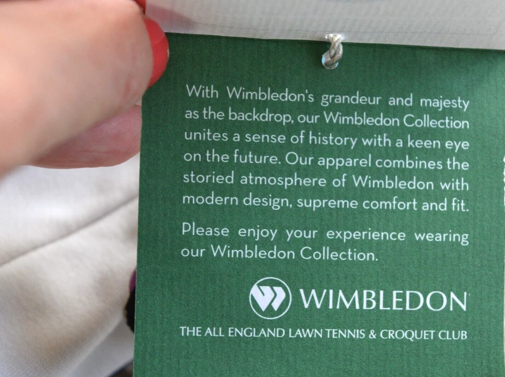 Wimbledon tennis skirt with undershorts in navy and white UPF50 small NWT new with tags