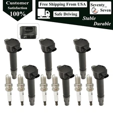 6Pcs Ignition Coil and Iridium Spark Plug Kit For 2006-2010 Chrysler 300 3.5L