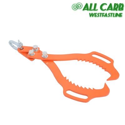 Log Skidding Tongs 18 inch 2 Claw Log Lifting Tongs Grapple for Logging Tongs
