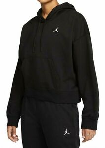 Nike Jordan Women's Core Fleece Hoodie DN4570-010 BLACK sz S, M, L | eBay
