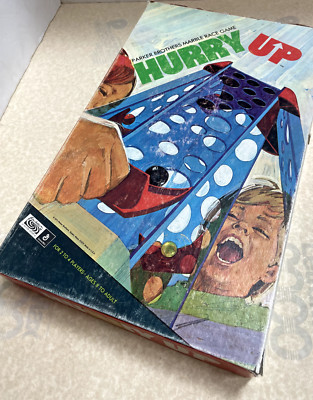 1971 Hurry Up 3-D Marble Race  Action Game-4 Player Game -Complete