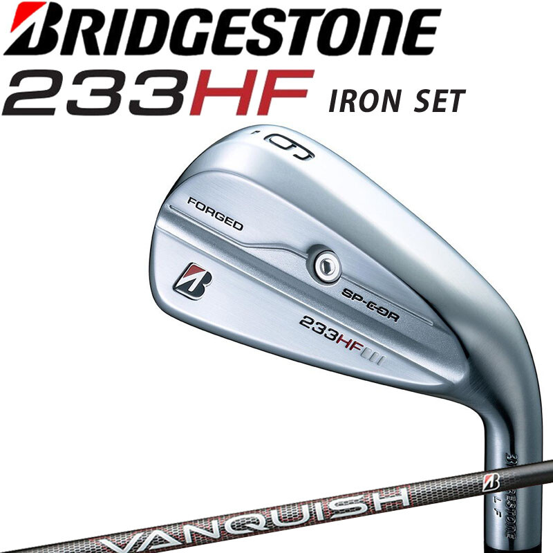 ブリヂストン2023　233HF　7番アイアンVANQUISH BS50i-S BRIDGESTONE GOLF JAPAN 2023 B Series 233 HF Irons #6,7,8,9