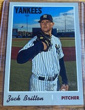 2019 Topps Heritage Zack Britton #549 New York Yankees MLB Baseball