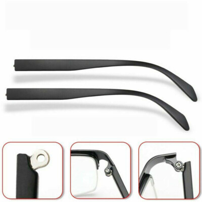 1 Paar Ersatz TR90 Bügel Brillen Sonnenbrillen Reparatur 140mm Schwarz Arm Bügel