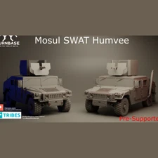 Turnbase Miniature Modern Mosul SWAT Humvee Zona Alfa Spectre 15mm 20mm 28mm 3D