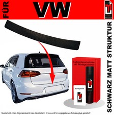 Ladekantenschutz Folie für VW Golf 7 Schrägheck ab 2017 Schwarz Matt