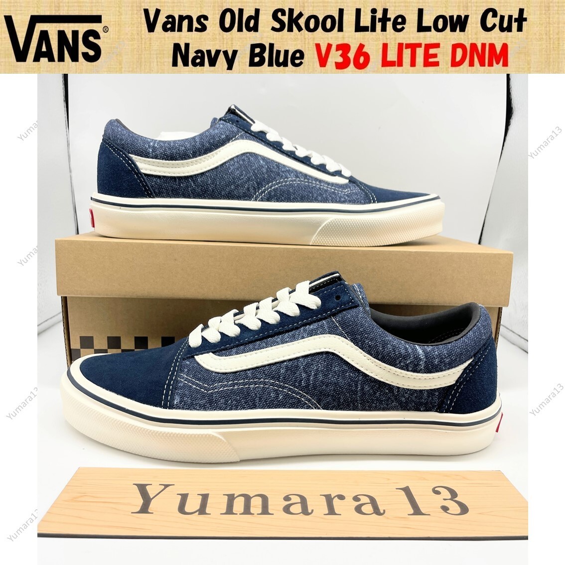 Vans Old Skool Lite Low Cut Navy Blue V36 LITE DNM Men's Size | eBay