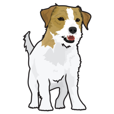 Russel Terrier Dog Decal | Dog Lover D?cor Vinyl Sticker