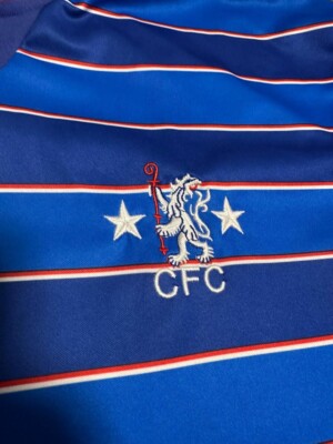 Chelsea FC 1984 Home official Retro Score Draw Shirt men jersey