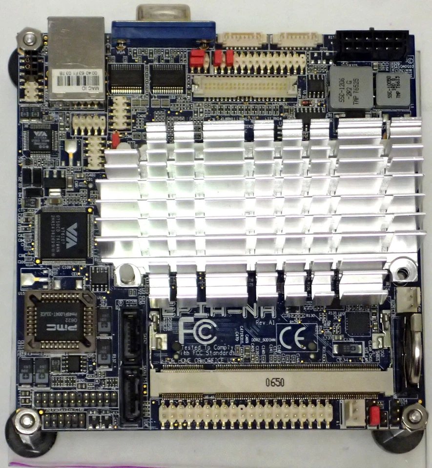 VIA TECH EPIA-NR10000EG NANO-ITX MOTHERBOARD ASSY w/ PWB-N550G & GC0401KX - Image 2 of 4