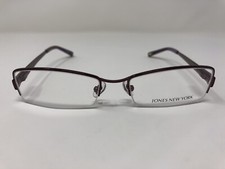 Jones New York Eyeglasses Frame J610 Violet 52-17-135 Metal Adult Half Rim PF36