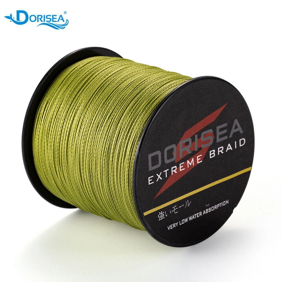 Dorisea 300m 500m 1000m 2000m Dynema Army Green PE Extreme Braided Fishing Line - Image 2 of 4