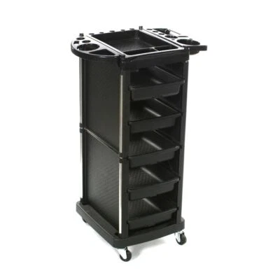 SALON STORE Dune Hairdressing Trolley Hair Salon Colouring Colour Maintenance Cart Black