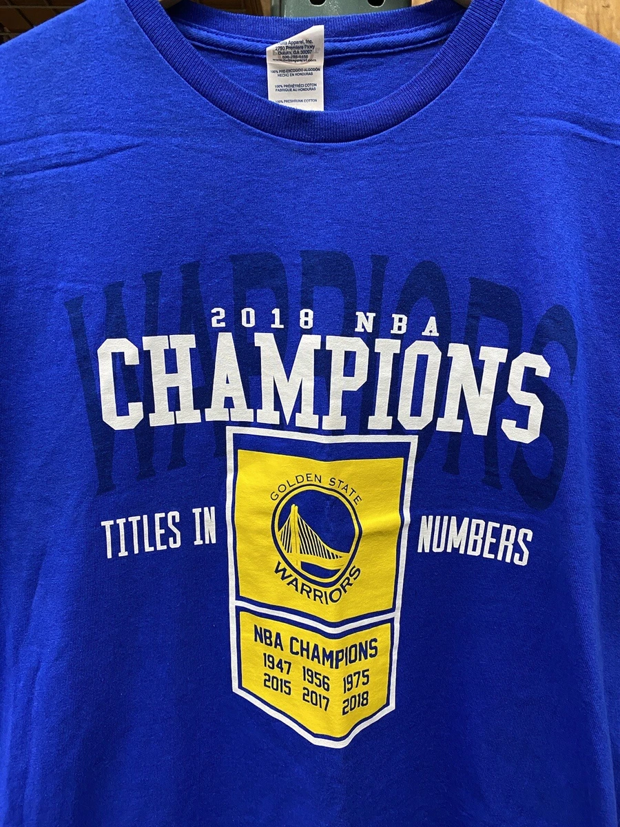 GOLDEN STATE WARRIORS T-SHIRT 2018 NBA FINALS CHAMPIONS