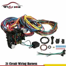 Universal Extra Long 21 Circuit Wiring Harness For CHEVY MOPAR FORD JEEP HOTRODS