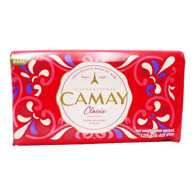 Camay Classic Fragrance Beauty Bar Soap with Sensual Scent 125g
