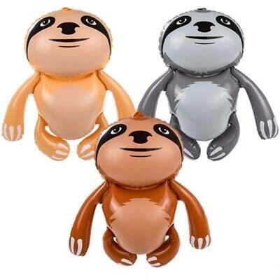 24" Sloth Inflates Party Decor Decoration Pool Inflate Inflatable Toy Fun