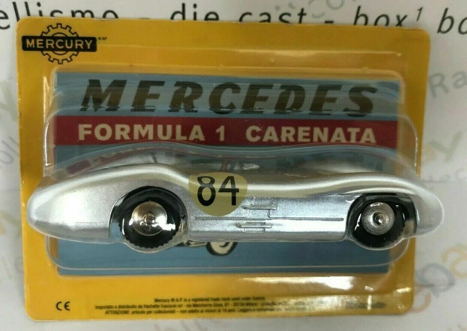 DIE CAST "MERCEDES FORMULA 1 CARENATA" SCALA 1/48 MERCURY HACHETTE USC. 8 - Immagine 2 di 2