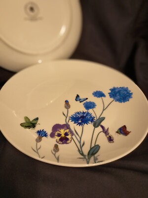 Brand New! Set Of Four! Royal Norfolk ''Butterfly'' Salad Plates! 