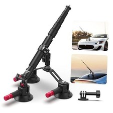 Triple Suction Cup Car Mount Compatible with Insta360 X5 X4 GoPro DJI CA065