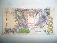 BANCONOTA 5000 DOBRAS S.TOME' E PRINCIPE 2004 FDS UNC