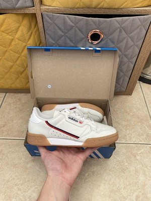 Adidas Originals Continental 80 White Gum Turnschuhe Schuhe Neu mit Karton Größe 5 UK EE5393