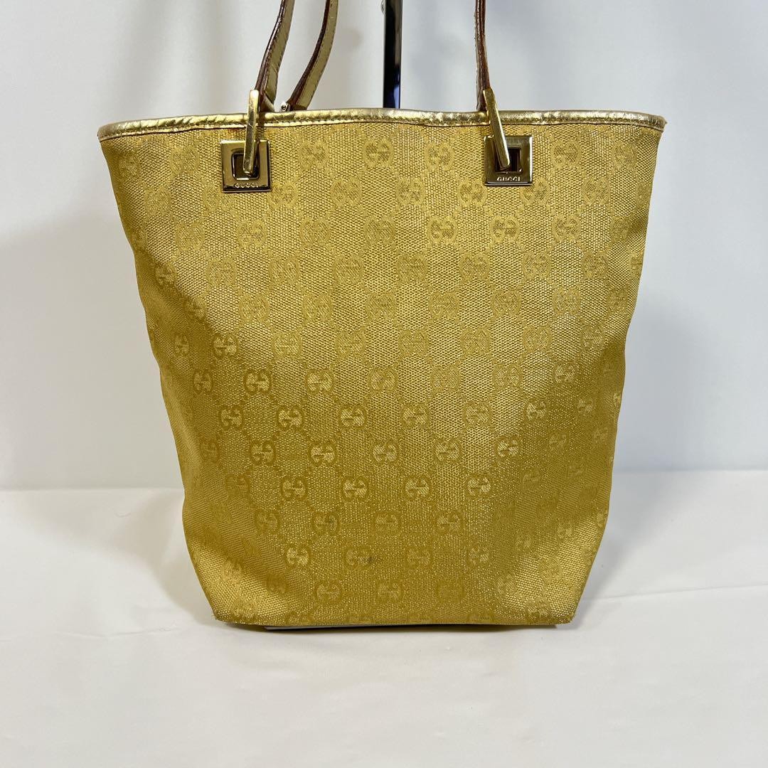 GUCCI GG canvas tote bag for women in gold with iconic pattern #PG2STV