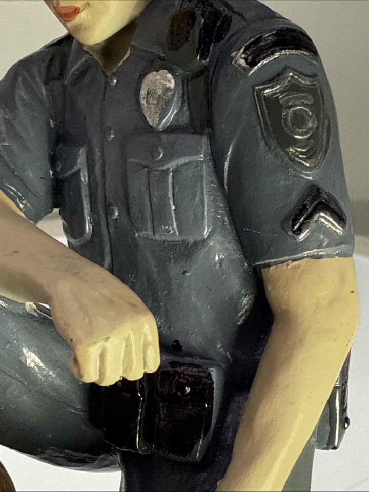Police Officer Prayer Kneeling Figurine Statue; Law Enforcement Figure ...
