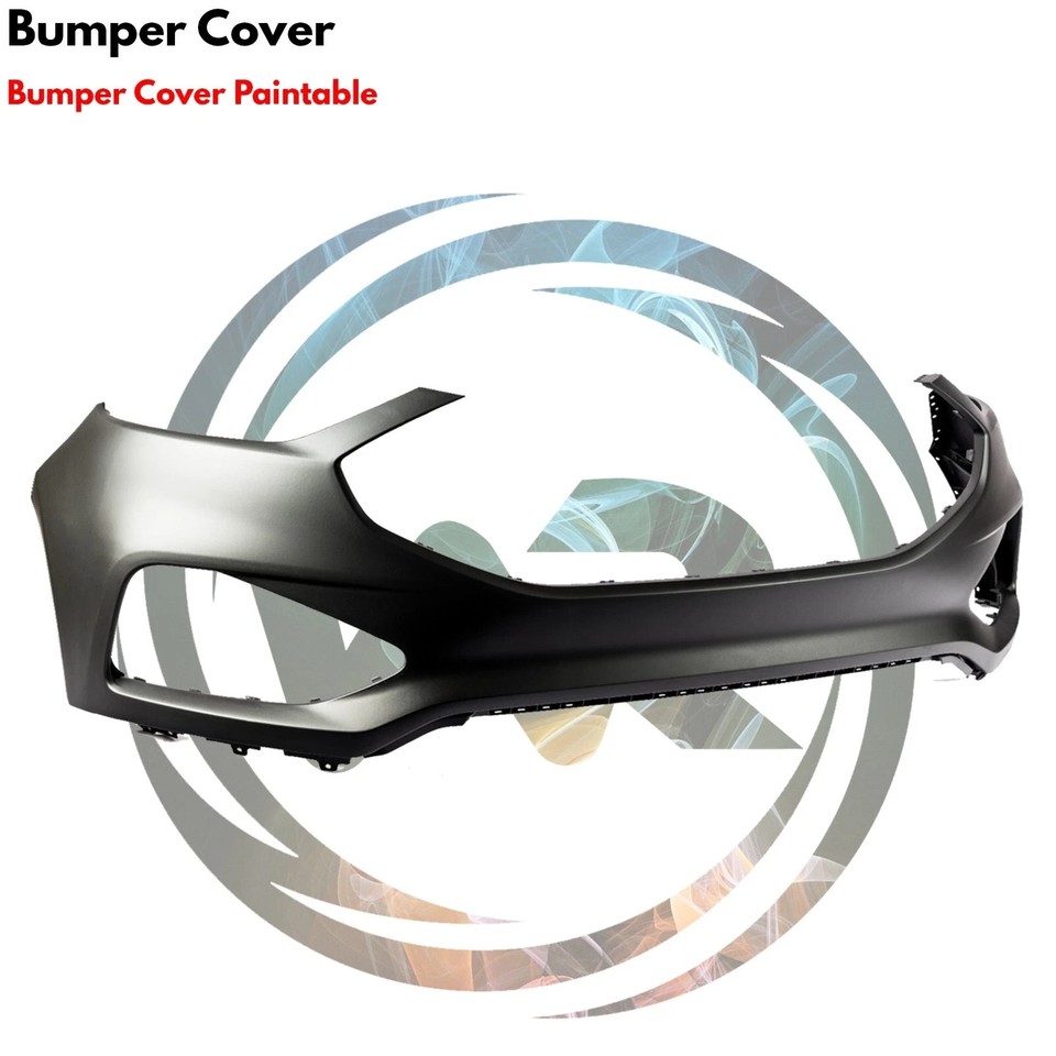 Munirater Front Upper Bumper Cover For 2019-2024 Ford Edge - Primed, No Park Assist Cutouts-1353882
