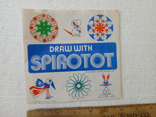 Vintage 1976 Kenner Spirotot Spirograph Drawing Toy Instruction Booklet