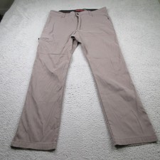 Wrangler All Terrain Gear ATG Pants Men's 36X29 Gray Nylon Stretch Oudoors UPF