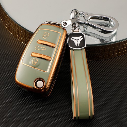 TPU Remote Fob Flip Key Cover Case For 2006-2015 A6 Q7 S6 IYZ 3314 4F0837220N - Picture 21 of 21
