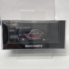 MINICHAMPS 1/43 Citroen 2 CV Charleston 1980 Red Black Used Model Car