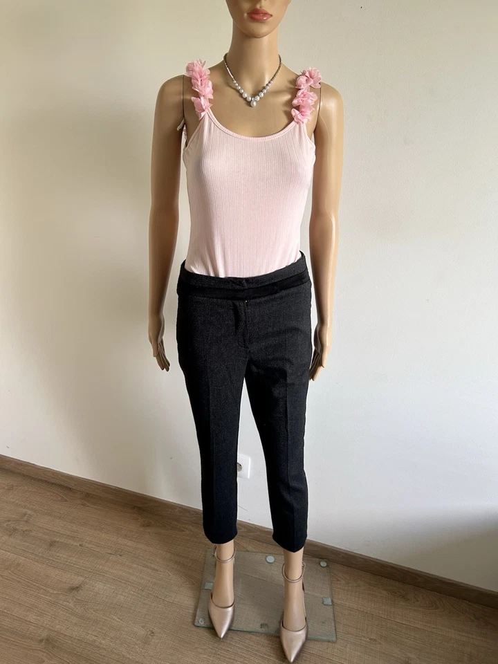 Pantalon gris foncé et noir Kookai taille 38 bon état - Photo 3/4