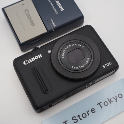 [Near Mint] Canon PowerShot S100 12.1MP Digitale Kompaktkamera Schwarz Getestet