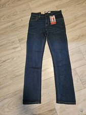 NWT Levi's Performance 511 Slim Dark Wash Boy's Size 18reg W29 L31