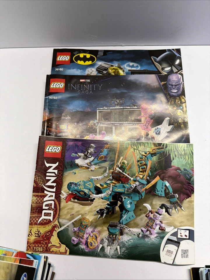 HUGE LOT OF 40 LEGO MANUALS MARVEL DC NINJAGO SPEED INSTRUCTIONS SET COLLECTION - Image 2 of 4