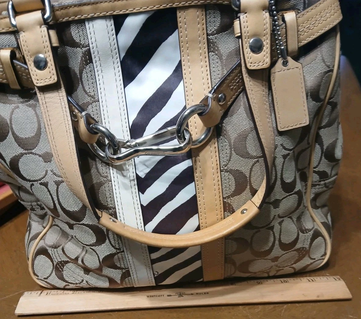 Coach Zebra Bags & Handbags for Women for sale - eBay