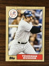 2022 Topps Archives Thurman Munson New York Yankees Base 1987 Design 245