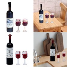 Bouteille et Tasse pour Maison de Poupée, échelle 1:12, Jeu de Rôle, Mini