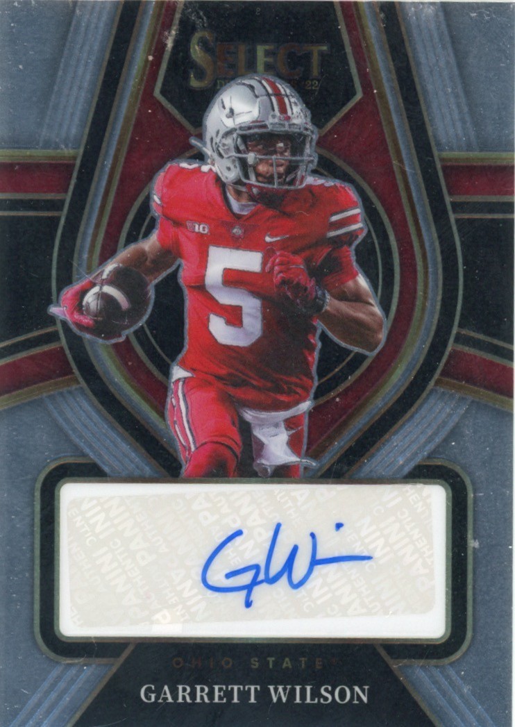 Garrett Wilson Panini Select Draft Picks Rookie Signatures #RSGWI Base
