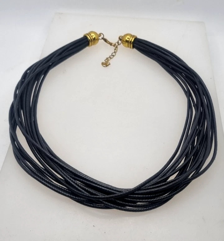 CHOKER COLLANA GIROCOLLO  LOTTO  ARGENTO E NERO COLLANA MODA   COLLANA TENDENZA - Immagine 3 di 4