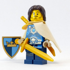 LEGO Castle Kings Crown Knight Minifigure 10193 Quarters 7097 Armor 7041 BAM