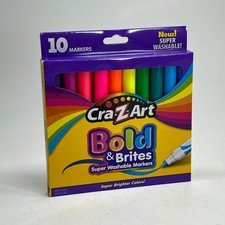 CRA-Z-ART 10 PACK Bold Brites Super Washable Markers 01329